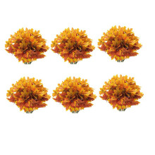Artificial Maple Leaves Branches Autumn Leaves 30 Bundles Fall Decorations Outdoor UV Resistant Greenery Shrubs Plants