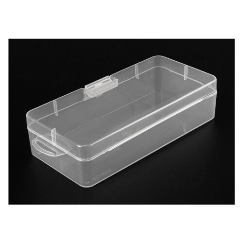 2X Clear Plastic Jewelry Rectangle Case Box Holder Container 18cm X 8.5cm X 4.5cm 2