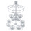 2X 2 Layer-12 Count Carousel Cupcake Stand Holder Display Wedding Cake Cup Display Stand 2