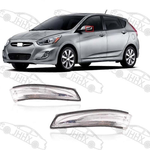 (LeftMain Driver)Compatible Accent Accent 2011 2012 2013-2017 Rearview Mirror Turn Signal Reverse Mirror