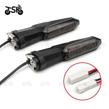 (Black)Suitable For Kawasaki Er, Ninja, Versys, Z, Zx-6/10/25R Modified Led Motorcycle Steering Lamp