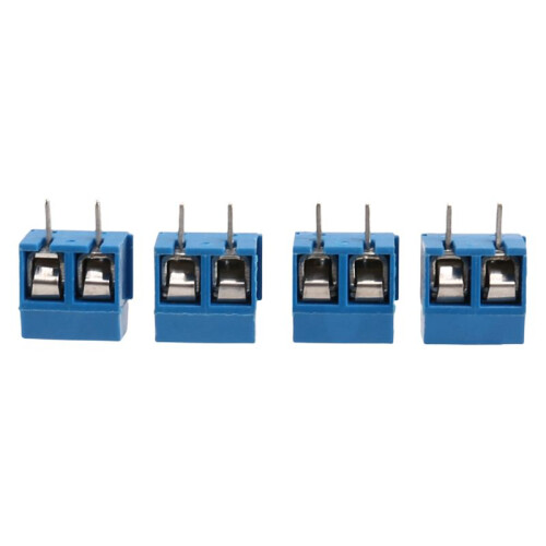 2-Pin Screw Terminal Block Connector 5.08mm Pitch Panel PCB Mount, 80Pcs 1