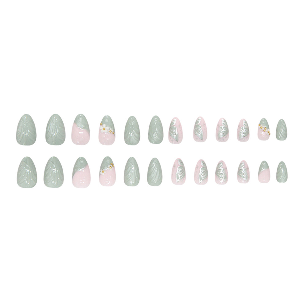 Phui-Pet-Supplies 24Pcs 3D Cat Eye Press On Nails Wedding Party