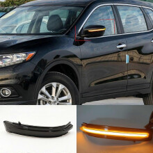 Passend für Nissan X-Trail/Qashqai/Lolan Rückspiegel mit fließendem Wasser, Blinker und Rückfahrspiegel