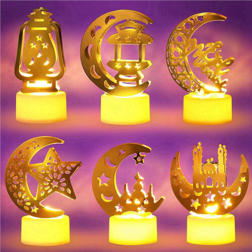 Ramadan Lights Decorations for Home 18 Pack Eid Mubarak LED Candle Lights 2
