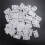 120pcs Shelf Cabinet 90 Degree Plastic Corner Braces Angle Brackets White 3