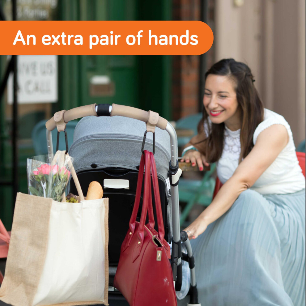 Baby Uma Leatherstyle Buggy Clips 2Pack Of Universal Pram Clips Nonsl