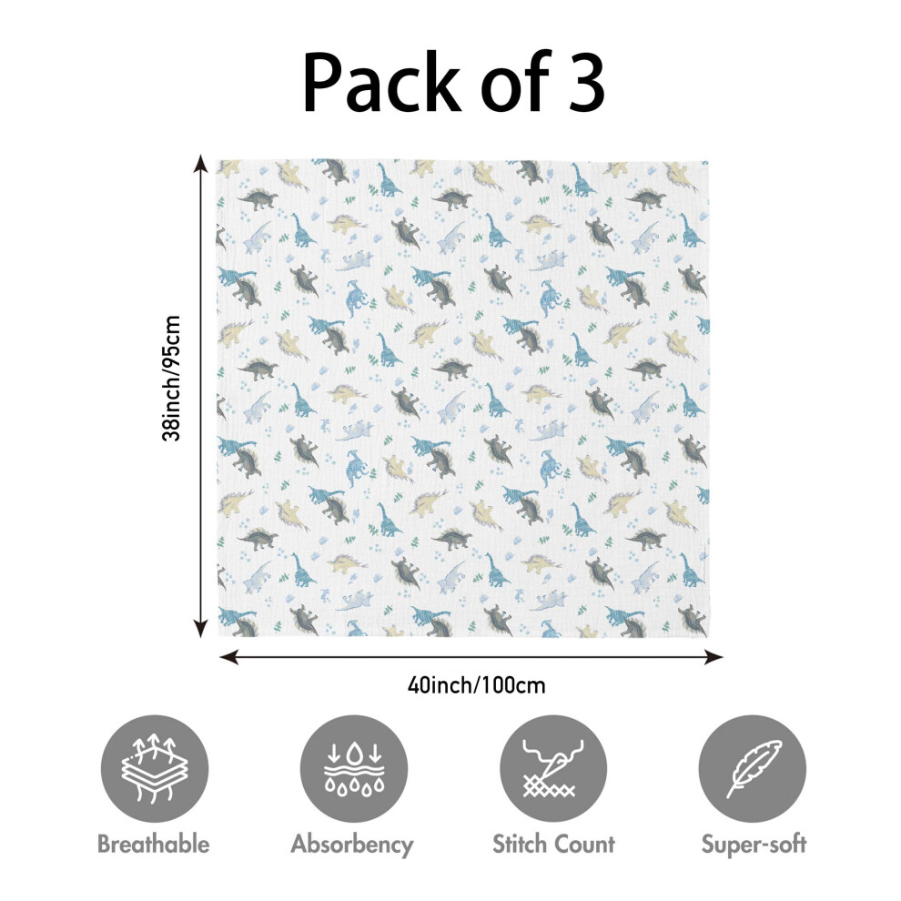 Soarwg Kids Muslin Swaddle Baby Blanket Muslin Cloths For Newborns Pac