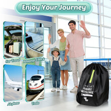 Guiseapue Car Seat Travel Bag for Airplane Premium Car Seat Bag for Ai