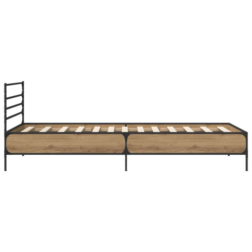 VidaXL vidaXL Bed Frame Artisian Oak 80 x 200 cm Engineered Wood 1