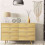 Boho Rattan Dresser Knobs Round Wooden Drawer Knobs Handmade Wicker Woven and Screws for Boho Furniture Knobs 48Pcs 5