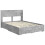 VidaXL vidaXL Bed Frame with Storage and Headboard Concrete Grey 2