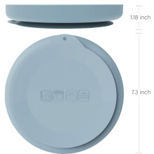 Moonkie Suction Plates for Babies Toddlers BPAFree Weaning Plate wit