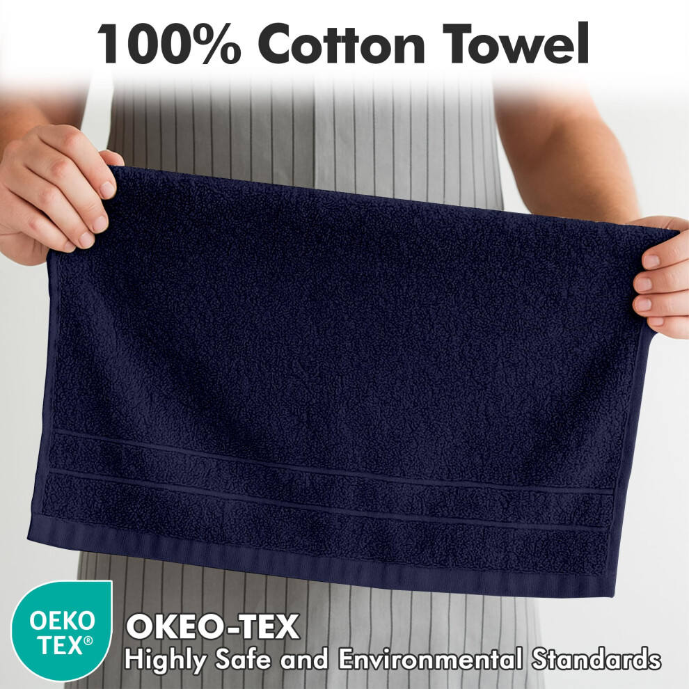 Novo Home Hand Towels For Bathroom – 550 Gsm 100 Cotton Soft Absorben