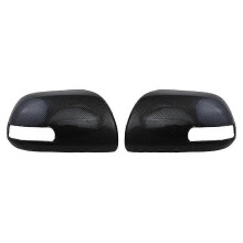 (Kohlefaser mit Lampe) Passend für Toyota Previa XR50 (Baujahre 2006–2019) Rückspiegelabdeckung