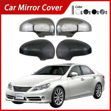 (Half Pack Matte Black-Adhesive)Applicable To 10-19 Toyota Mark X130 Mirror Cover Electroplated Rearview