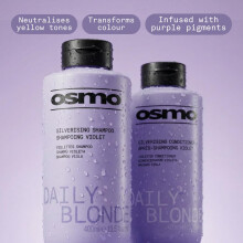 Osmo Purple Toning Shampoo Travel Size Silverising Wash for Blonde Hai