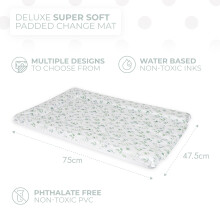 Baby Changing Mat Petals Deluxe Waterproof with Raised Padded Edges Un