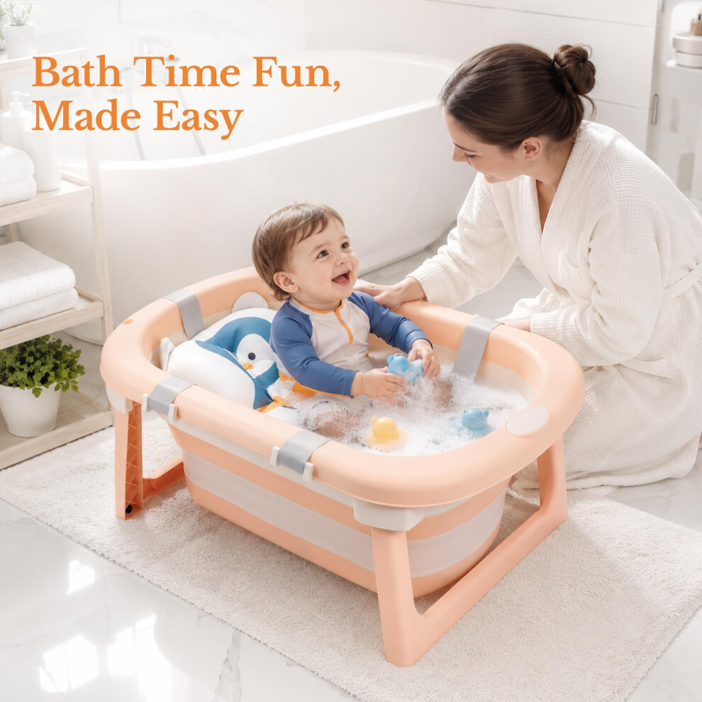 Ln Cozy Corner Foldable Baby Bathtub With Seat Support Â Portable Coll