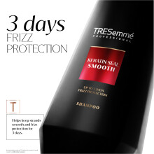 TRESemme Keratin Seal Smooth Shampoo salongrade hair care for frizzdef