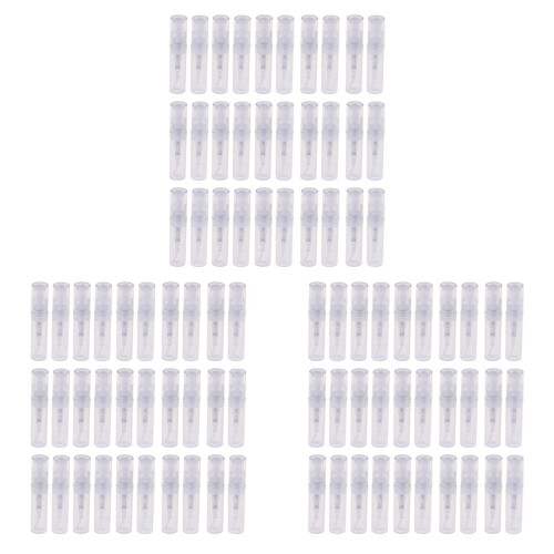 Transparent 2 ML Spray Plastic Bottle Spray Perfume Empty Sample Bottle Suitable for Travel Party 180Pcs