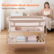 cozydwells Next to Me Crib 3 in 1 Baby Beside Crib for Babies from Bir