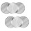 6 Pack Metal Reusable Coffee Filter Mesh for  Coffee Maker Espresso Maker, Silver 1