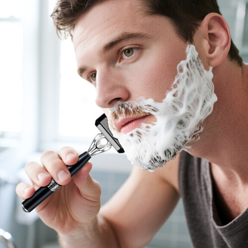(3) 8-Layer Long Handle Razor for Travel & Home 1
