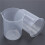 50mL Graduated Beaker Clear Plastic Measuring Cup for Lab 6 Pcs 2