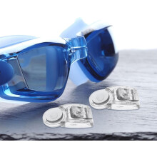 4 Stück universelle Schwimmbrillen-Schnallen, Befestigungsclips aus Kunststoff, Zubehör für Schwimmbrillen