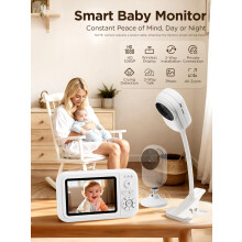 NUOTUN Baby Monitor with Camera Without WiFi 1080P Baby Camera Monitor