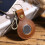 Premium Leather AirTag Case with Keychain Ring - Brown Brown 4