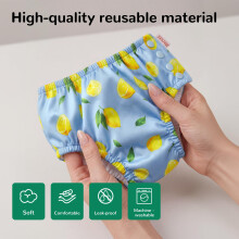 HECCEI Baby Swim Nappy Reusable Soft Diaper LeakProof Design Comfortab