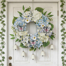 50cm Large Easter Wreath Front Door Wall Holiday Decor Indoor Outdoor