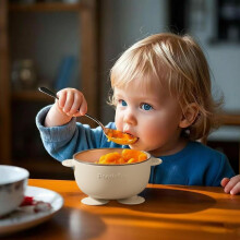 PandaEar 3 Pack Stainless Steel Baby Suction Bowl with Lid NonSlip Tod