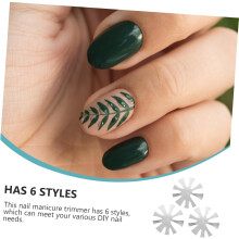 3-teiliges professionelles Nageldesign-Set aus Stahlplatten mit Nagelfräser-Schablonen für den Heimgebrauch
