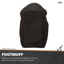 MobiQuip XL Pushchair Footmuff Extra Large Warm Fleece Lining Easy Fi