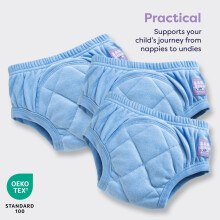 Bambino Mio 3 Pack Training Pants for Toddlers Reusable Cloth Potty Pa