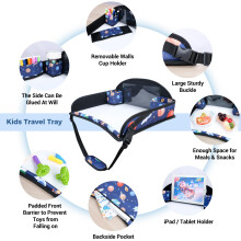 Kids Travel Tray for Toddler Car Seat Travel Tray for Airplane Toddler