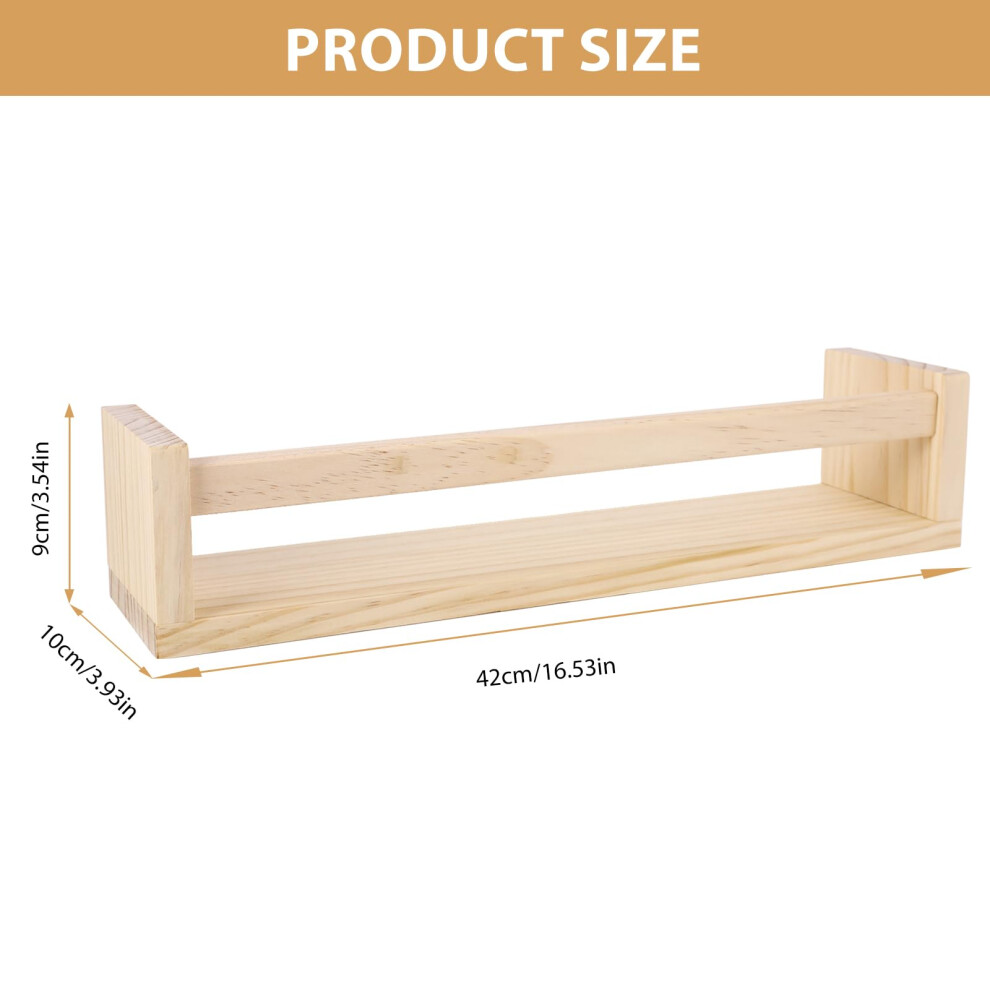 Zonjie Nursery Book Shelves Set Of 3 Wooden Floating Book Shelves 165