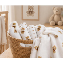 MuslinZ Muslin Cloths for Baby Baby Burp Cloths Unisex 6 Pack Musli