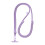 Hexagonal Shaped Adjustable Phone Holder Lanyard-Clove purp le 1