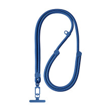 Hexagonal Shaped Adjustable Phone Holder Lanyard-Sapp hire blue