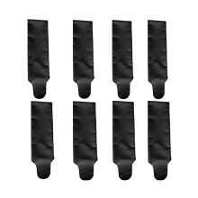 Pack Of 8 High Elastic Polyester Horse Hair Protectors-Black