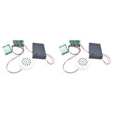 2X MP3-Musik-Voice-Player-Kit, Aufnahmemodul mit PIR-Infrarotsensor, Unterstützt USB-Download Ohne TF-Karte, DIY