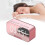 Bluetooth Speaker,Portable LED Mirror Digital Wireless Bluetooth Speaker Alarm Clock Multifunction 4