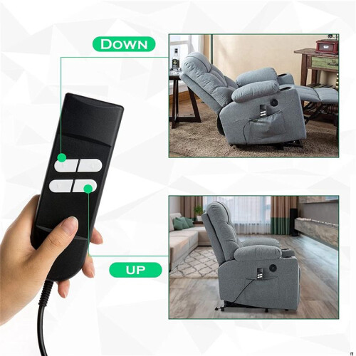 4X Electric Sofa Remote Replacement, 5 Pin 4 Button Power Recliner Remote Replacement for OKIN LIMOSS Pride Berkline 2
