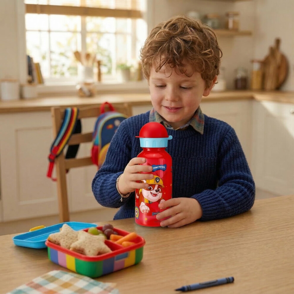 Stor Paw Patrol 370Ml Small Kids Water Bottle With Leakproof Flip Top