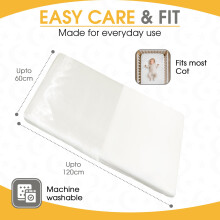Mane by Tim Tam SATIN Organic Cotton COT Fitted Sheets 120x60cm Help