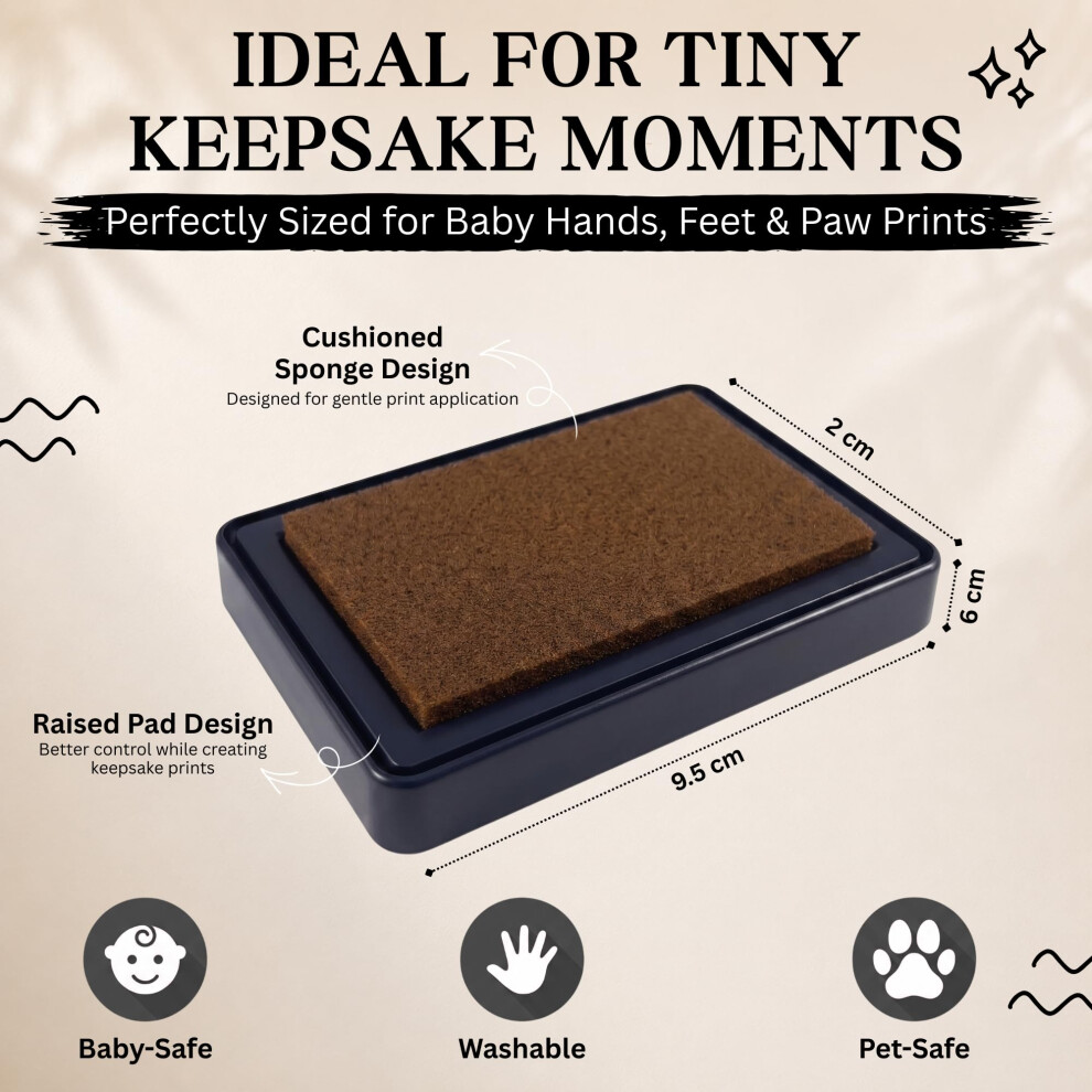 ReignDrop Ink Pad For Baby Footprint  Handprint  Creates Impressive Lo-image-OPC-PWS6DFZ-NEW